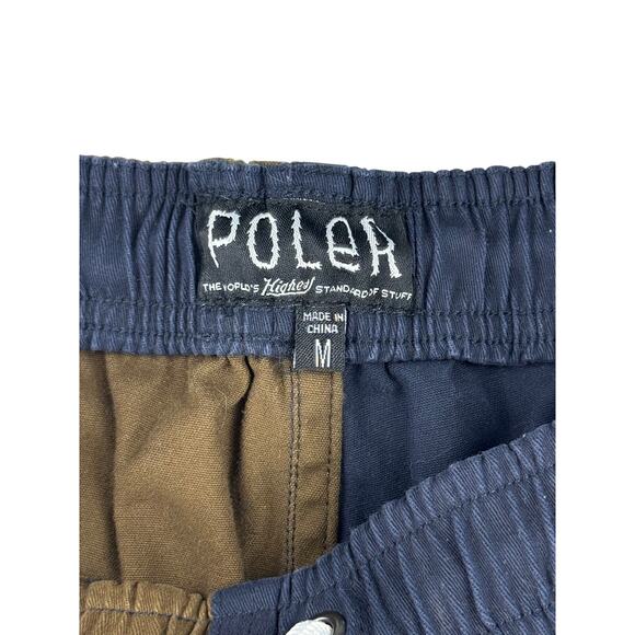 Poler Outdoor Stuff Dusty Shorts Two Toned Colorblock Casual Mens Medium - Picture 3 of 3